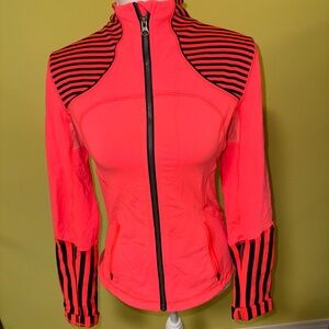 Lululemon Athletica Neon Pink and Black Jacket